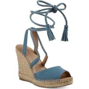 Merona Denim Lace-Up Espadrilles